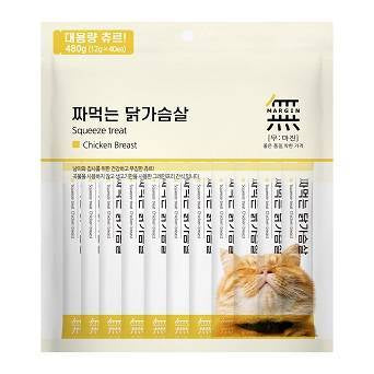 Bow Wow Cat Treat Mumargin Squeeze Treat Chicken Breast 480g (BW4008)