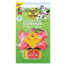 Bags on Board Marble Bone Waste Pick-Up Dispenser & Refill Bags Pink 30bags
