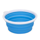 Bamboo Home Collapsible & Portable Silicone Travel Bowl Blue 24oz