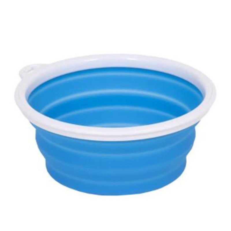 Bamboo Home Collapsible & Portable Silicone Travel Bowl Blue 24oz