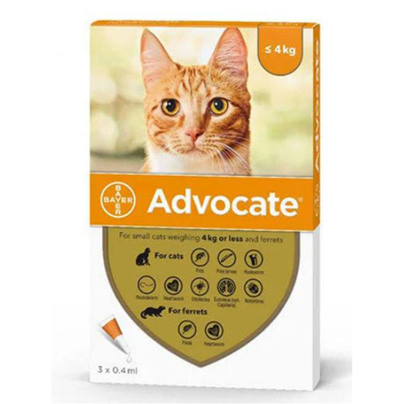 Elanco (Bayer) Advocate for Cats up to 4kg 3pcs