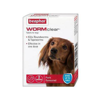 Beaphar Wormclear Tablets for Small Dogs 2pcs