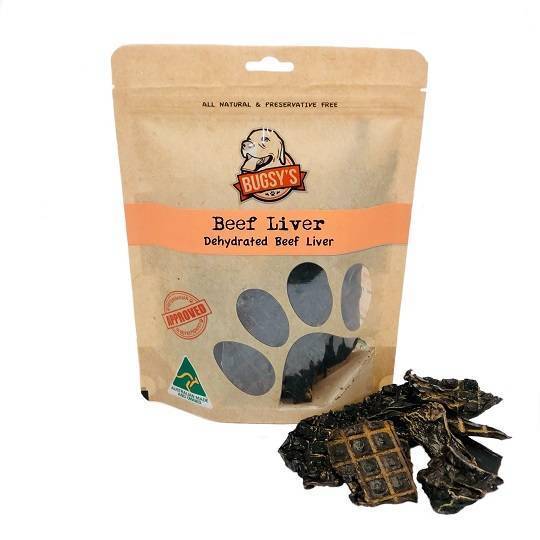 Bugsy's Dog Dehydrated Beef Liver 100g