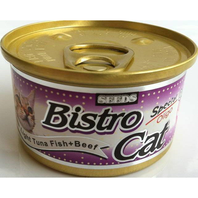 Bistro Cat Light Tuna Meat & Beef 80g