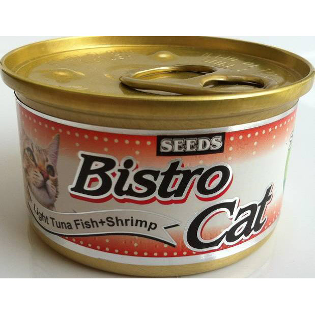 Bistro Cat Light Tuna Fish & Shrimp 80g