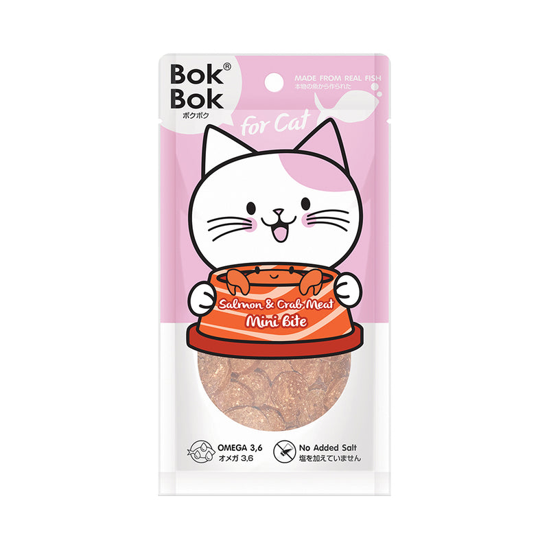 Bok Bok Cat Mini Bite Salmon & Crab 25g