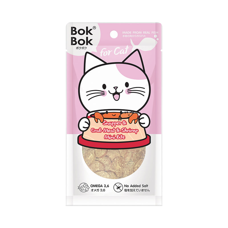 Bok Bok Cat Mini Bite Snapper, Crab & Shrimp 25g