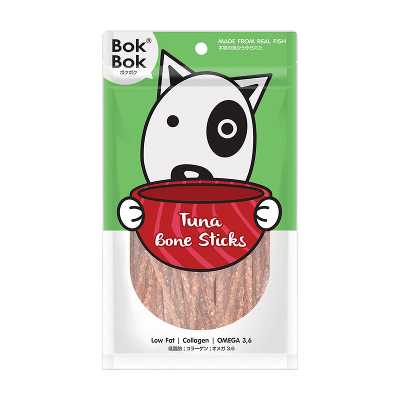 Bok Bok Dog Treats Tuna Bone Sticks 50g