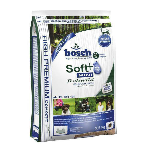 Bosch Dog High Premium Soft Mini Roe Deer & Potato 2.5kg