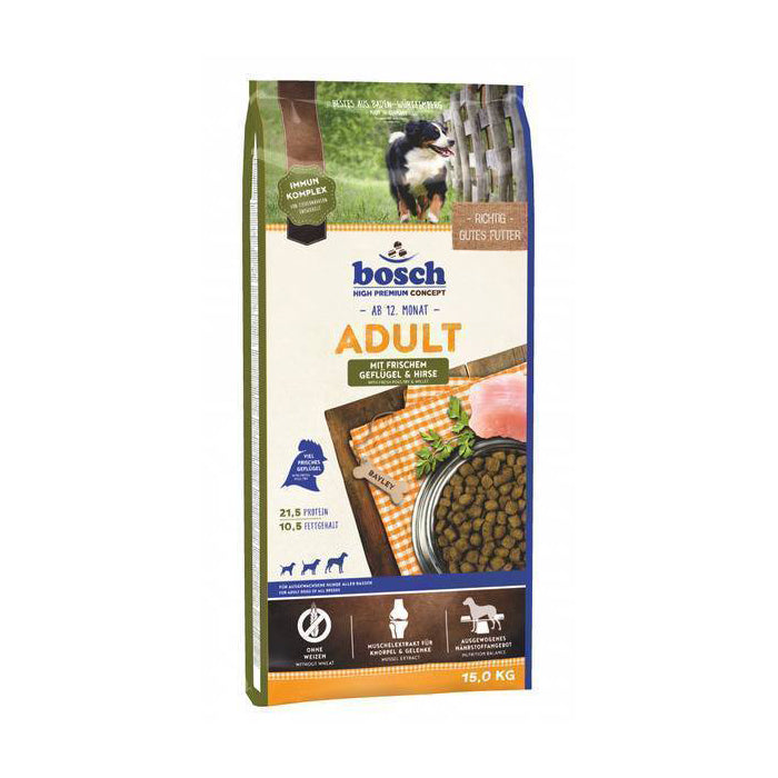 Bosch Dog High Premium Adult Fresh Poultry & Millet 15kg