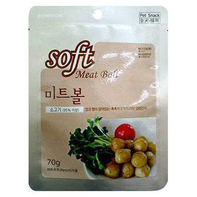 Bow Wow Dog Soft Beef Meat Ball 70g