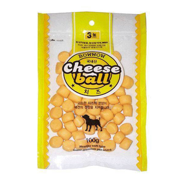 Bow Wow Dog Treat Cheese Ball 100g