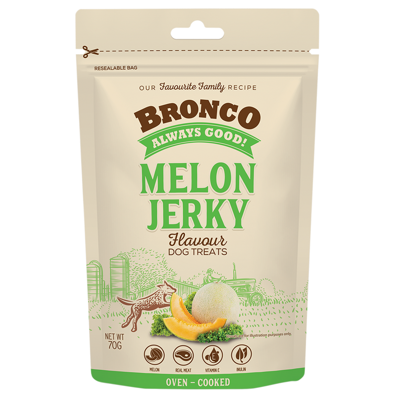 Bronco Dog Jerky Melon 70g