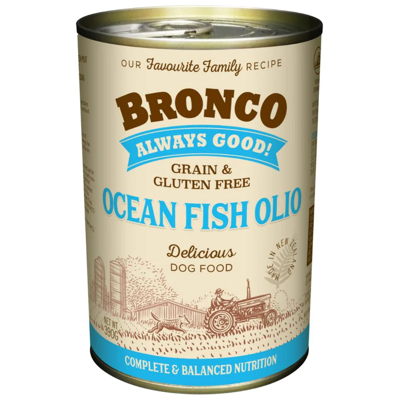 Bronco Dog Ocean Fish Olio 390g
