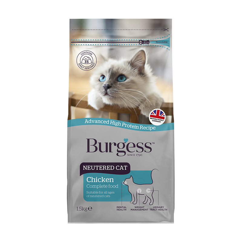 Burgess Cat Neutered Cat 1.5kg