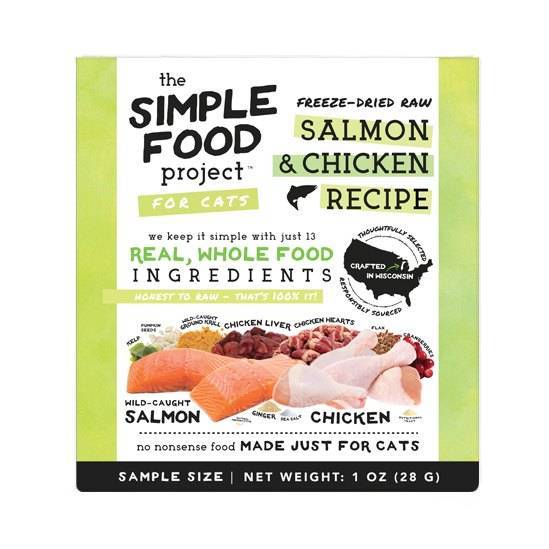 The Simple Food Project Cat Freeze-Dried Raw Salmon & Chicken 28g