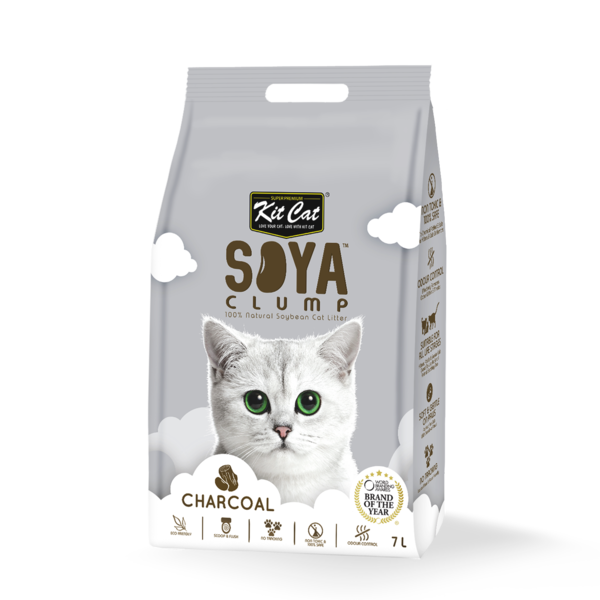 KitCat Cat Soybean Litter Soya Clump Charcoal 7L