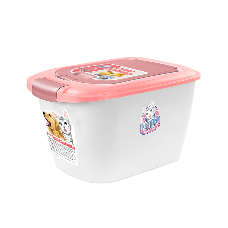 Catidea Luxury Double Open Petfood Container Pink 3-4.5kg / 10L (CF102-3)