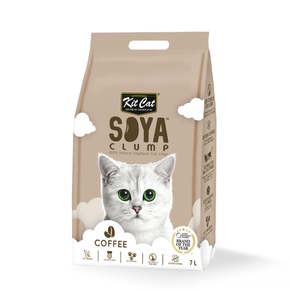 Kitcat Cat Soybean Litter Soya Clump Coffee 7L