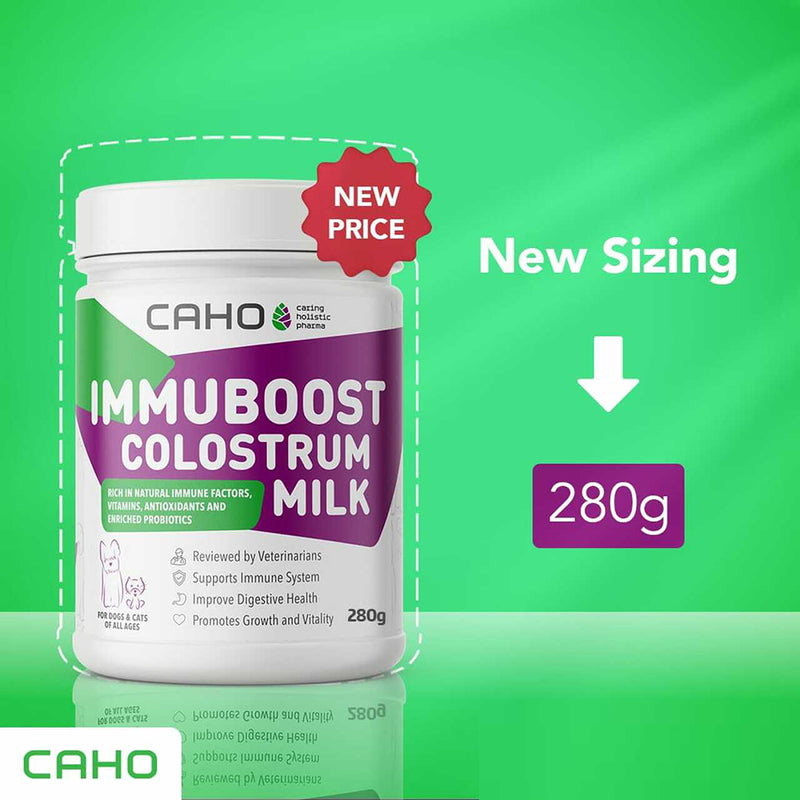 Caho Immuboost Colostrum Milk for Dogs & Cats 280g ( EXPIRY 31 MAR 2024 )