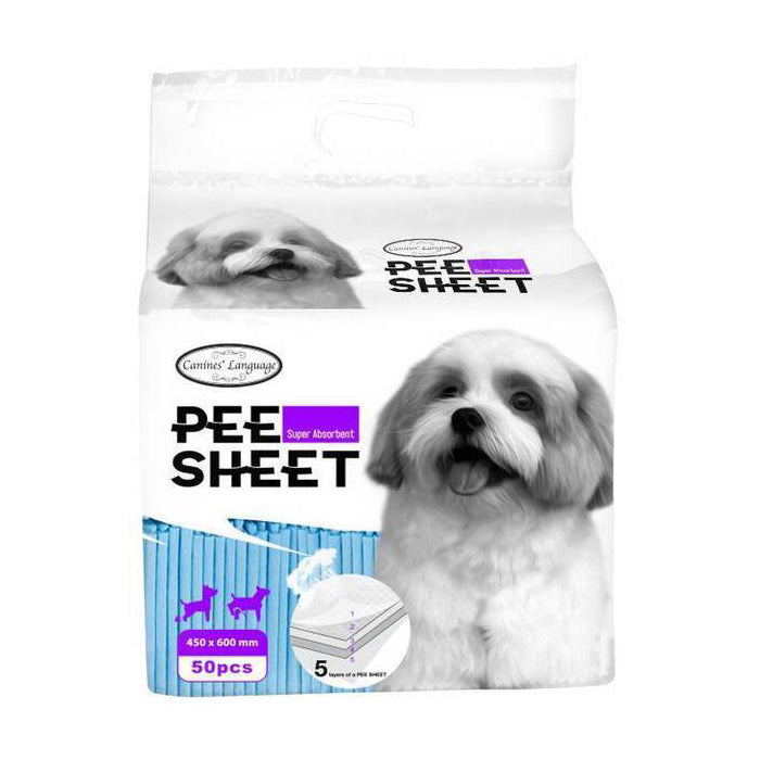 Canines' Language Pee Sheet 450mm x 600mm - 50pcs