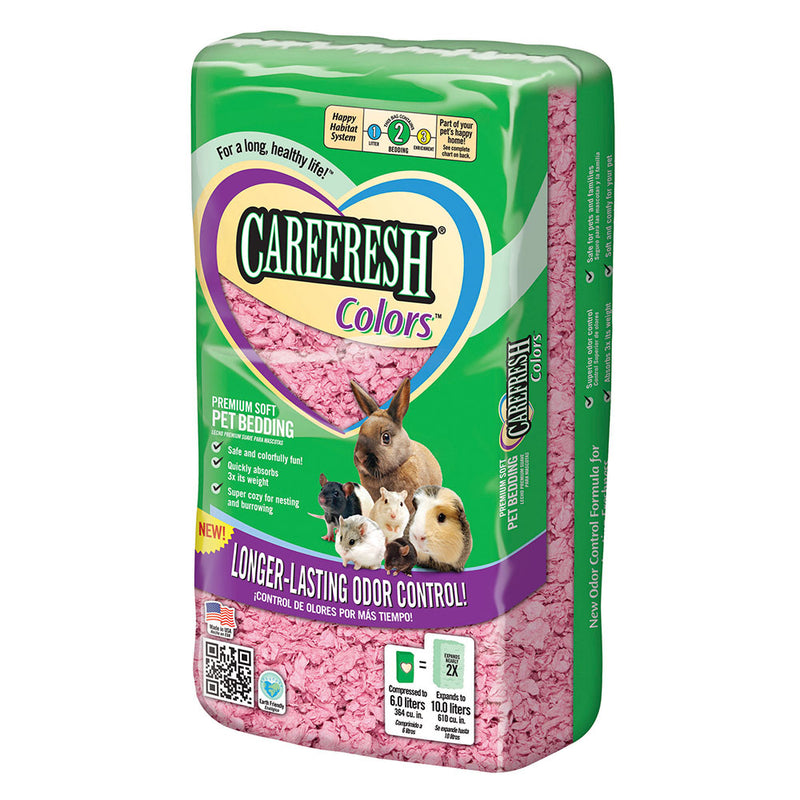Carefresh Natural Pet Bedding Pink 6L - Expands to 10L
