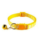 Cat Collar Paw Print Yellow 1cm x 19-32cm