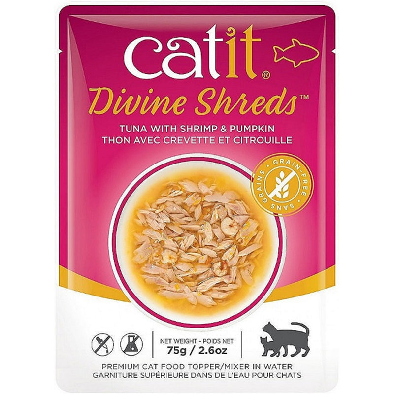Catit Divine Shreds Tuna with Shrimp & Pumpkin 75g
