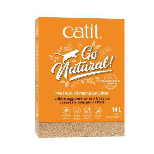 Catit Go Natural Pea Husk Clumping Cat Litter 14L 2x7L (44144)