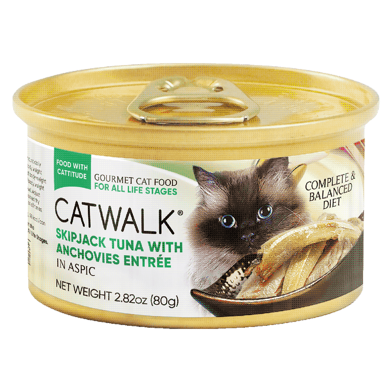 Catwalk Cat Skipjack Tuna with Anchovies Entree in Aspic 80g
