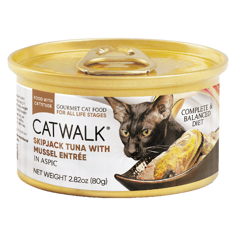 Catwalk Cat Skipjack Tuna with Mussel Entree in Aspic 80g