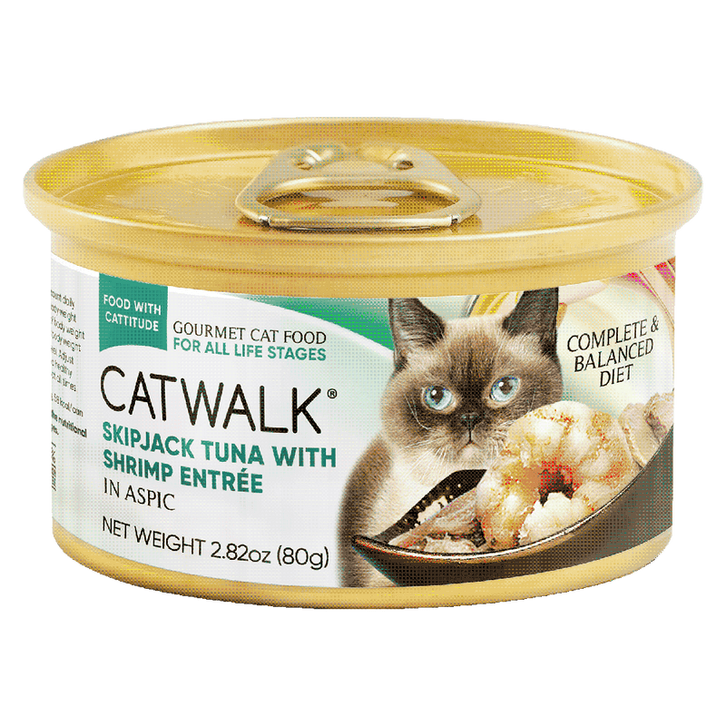 Catwalk Cat Skipjack Tuna with Shrimp Entree in Aspic 80g