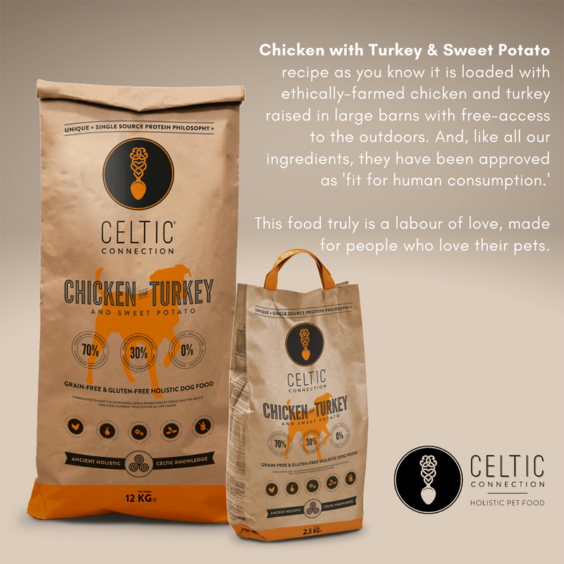 Celtic Connection Dog Chicken with Turkey Sweet Potato 2.5kg