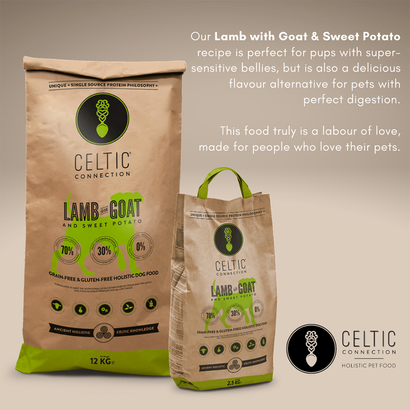 Celtic Connection Dog Lamb with Goat & Sweet Potato 2.5kg