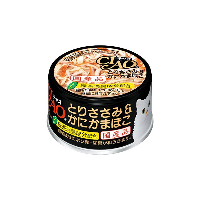 Ciao Cat Chicken Fillet and Crab Stick in Jelly 85g (C13)
