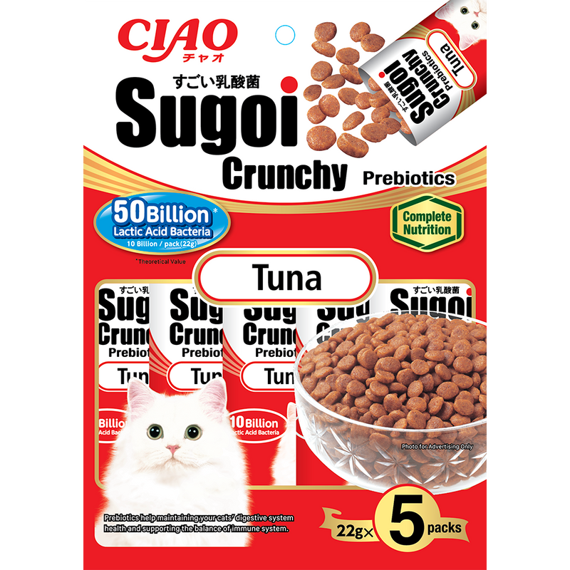 Ciao Cat Sugoi Crunchy Prebiotics Tuna 22g x 5 (P231)