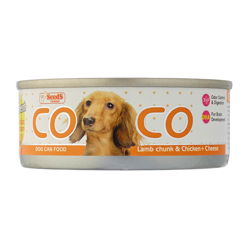 Coco Dog Lamb Chunk & Chicken with Cheese 80g