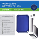 Coolaroo Dog Bed Aquatic Blue M 107cm x 65cm x 20cm