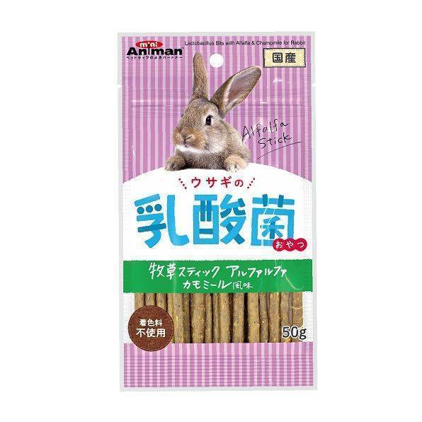 Mini Animan Lactobacillus Sticks with Alfafa & Chamomile for Rabbit 50g