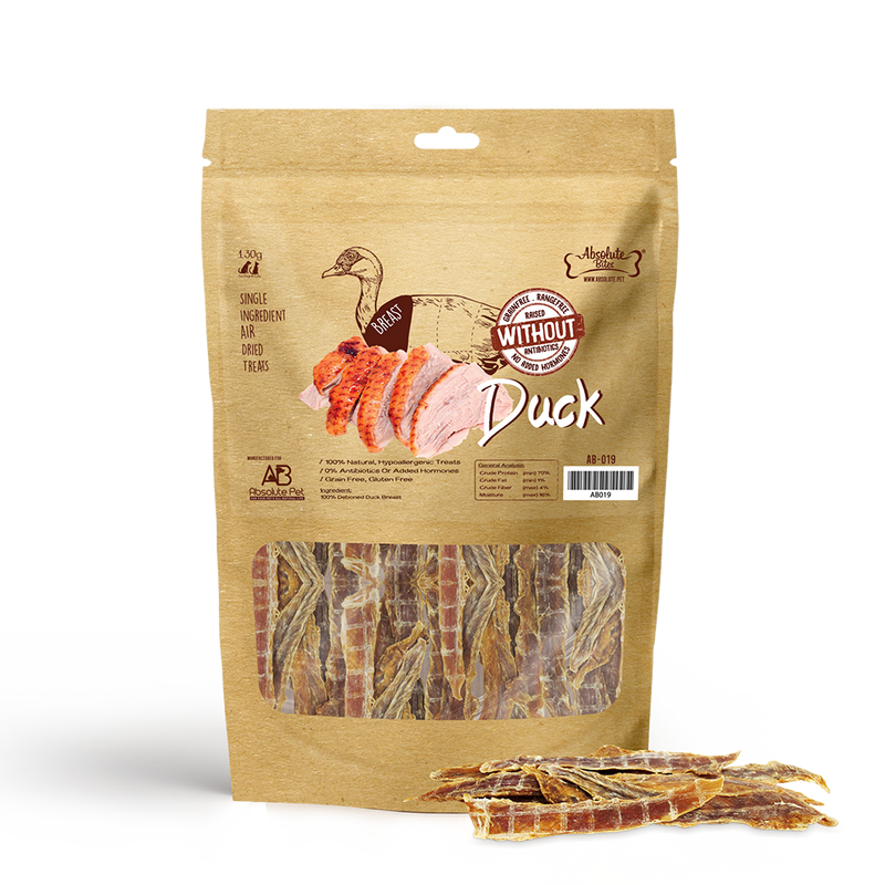 *DONATION TO LOVE THE VOICELESS* Absolute Bites Air-Dried Duck Breast 130g