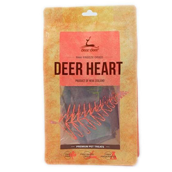 Dear Deer Dogs & Cats Freeze Dried Deer Heart 50g