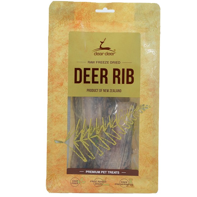 Dear Deer Dog Freeze Dried Deer Rib 100g