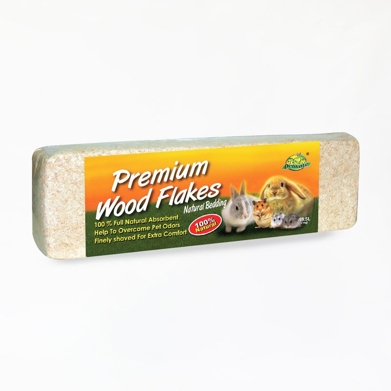 Delikate Small Animals Premium Wood Flakes Natural Bedding 15.5L