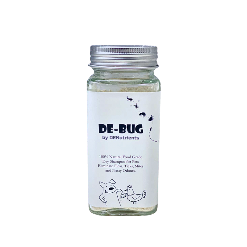 Denutrients De-Bug 100% Natural Food Grade Pet Dry Shampoo for Chickens & Dogs