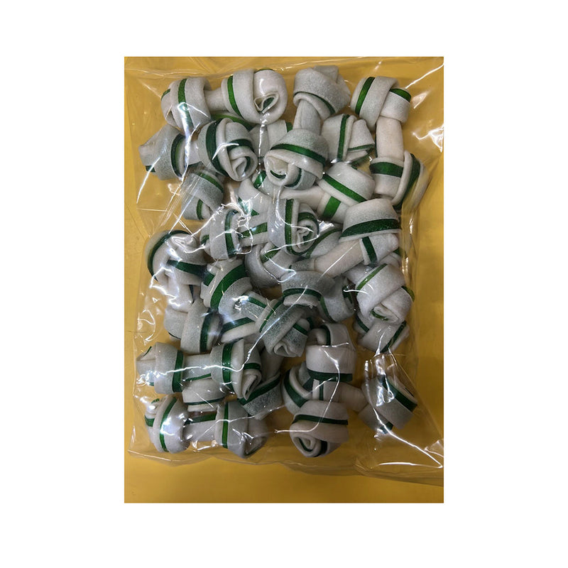 Dexpex Knotted Bone White with Green 3-3.5" 20pcs