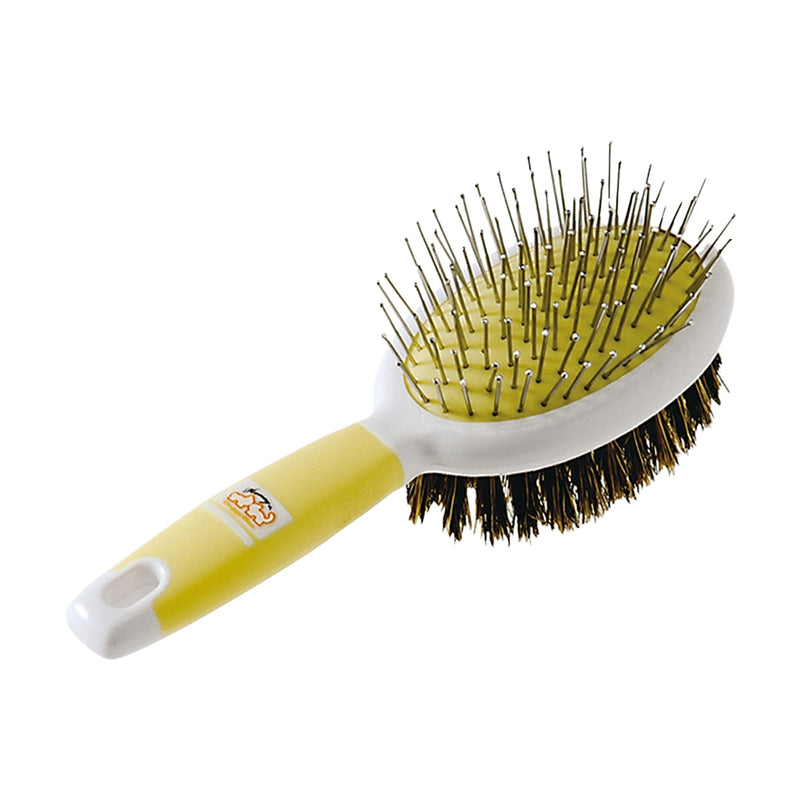 DoggyMan Honey Smile Double Sided Pin & Bristle Brush for Dogs & Cats (NHS-51)