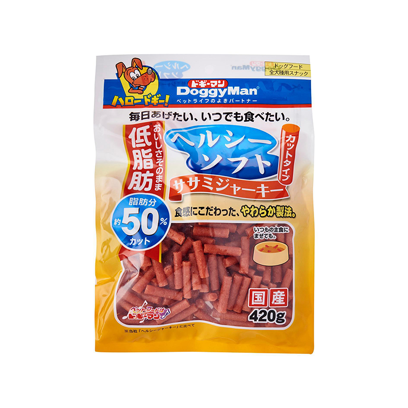 DoggyMan Healthy Soft Sasami Jerky Cut 420g