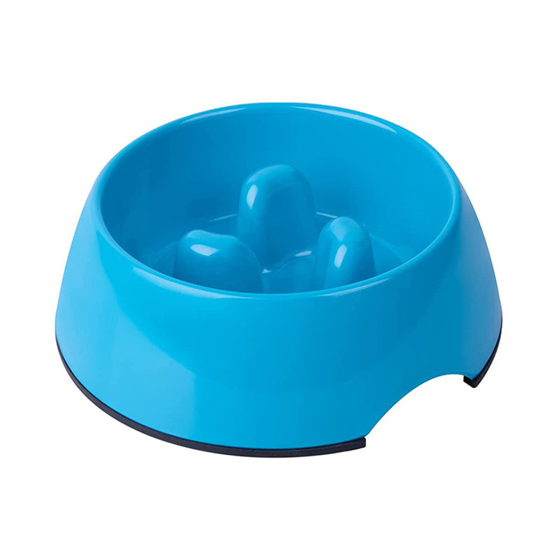 Dogit Go Slow Anti Gulp Feeding Bowl Blue Large 1.2L
