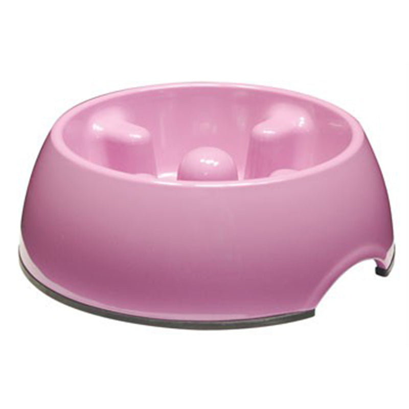 Dogit Go Slow Anti Gulp Feeding Bowl Pink Small 300ml