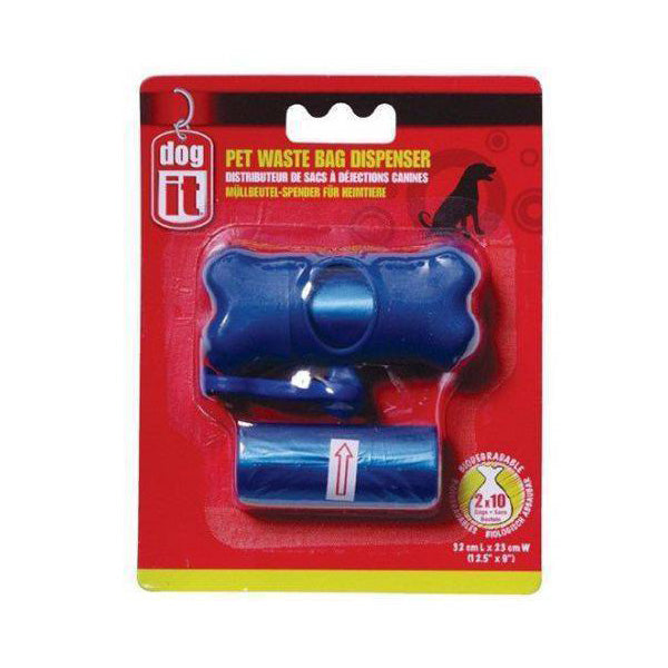 DogIt Pet Waste Bag Dispenser Blue 2 Rolls / 10 Bags